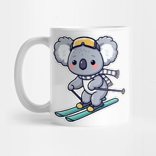 Cute Koala Skiing Mug